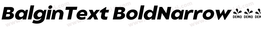 BalginText BoldNarrow字体转换